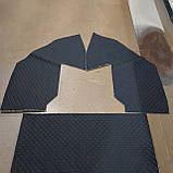 Шумоізоляция трактора Т-40 ( обшивка кабіни Т-40) черный ромб синя нить, фото 2