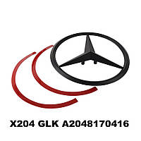 Емблема багажника зірка Mercedes GLK X204 чорний глянець
