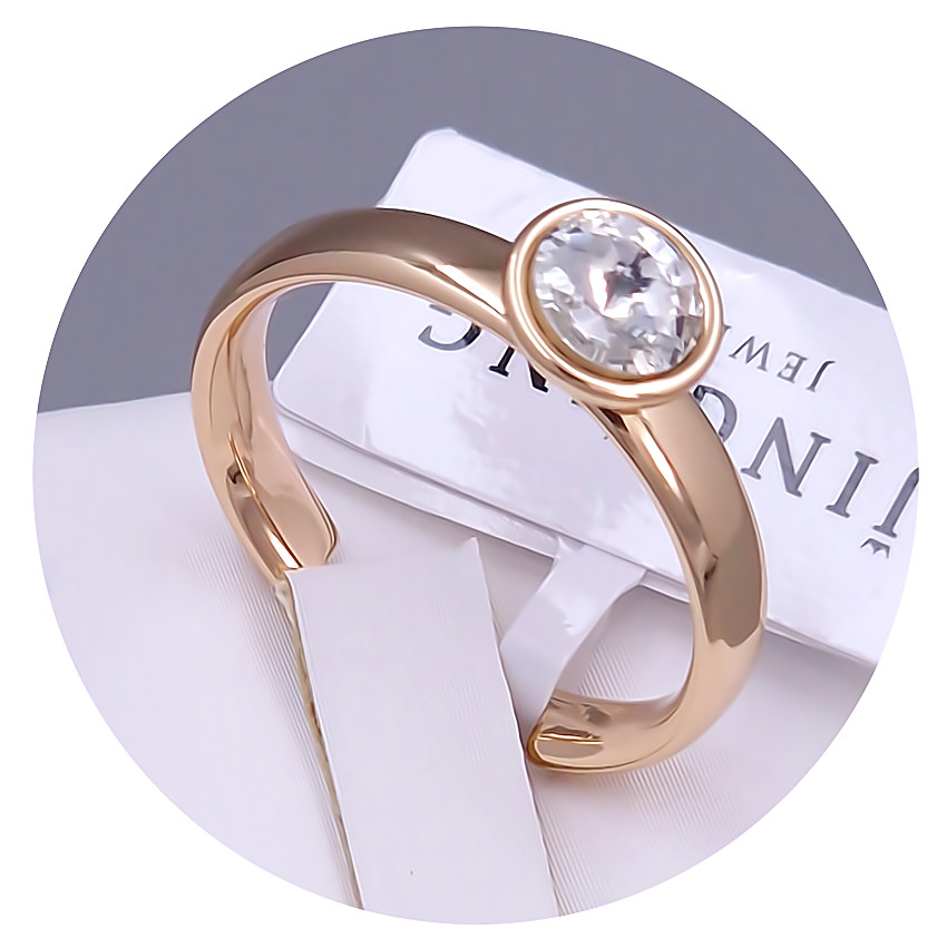 Каблучка XР. Позолота 18К. Камені: Swarovski. Є: 16р 18р роз'єм