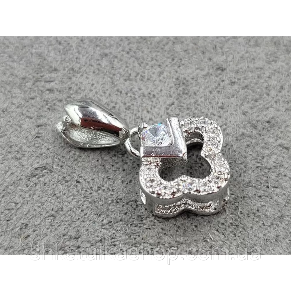 Тримач для намистин 10*19мм, колір сталь, гіпоалергенний сплав, фото 1