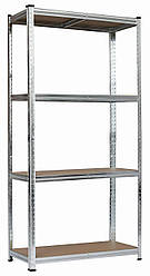 Стелаж металевий 180x90x40 4 полиць на склад, балконя. для дома, лоджії, в гараж