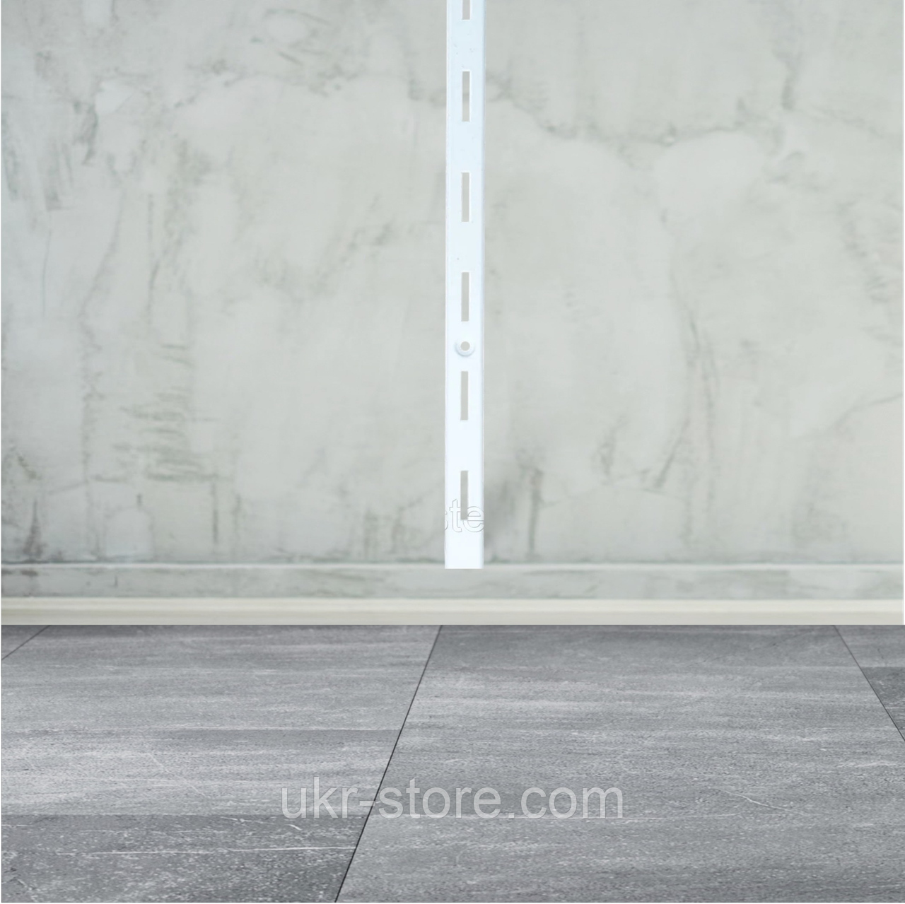 Рейка біла одинарна 2 м., фото 1