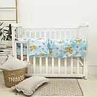 Комплект постільної білизни Вилюта дитячий ранфорс 7823 блакитний, фото 3