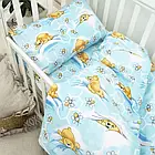 Комплект постільної білизни Вилюта дитячий ранфорс 7823 блакитний, фото 4