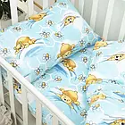 Комплект постільної білизни Вилюта дитячий ранфорс 7823 блакитний, фото 5