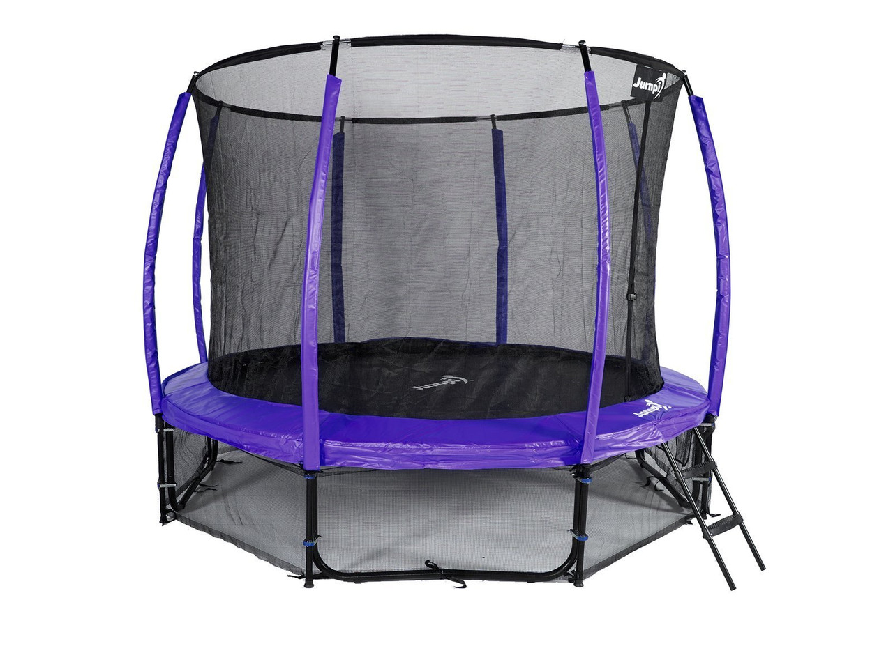 Jumpi батут 312 см 10 ft Maxy Comfort Plus фіолетовий із внутрішньою сіткою