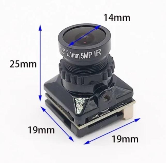 FPV камера для дрона JINJIEAN MINI B19 чорна 1500 TVL