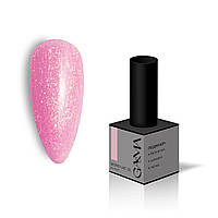 Однофазний гель-лак GA&MA Моно Лак (Mono Lac) 013 рожевий з блискітками, 6 мл