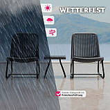 Садовий набір меблів Modica сірого кольору, фото 6