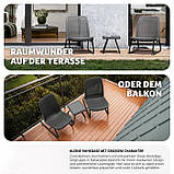 Садовий набір меблів Modica сірого кольору, фото 9