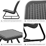 Садовий набір меблів Modica сірого кольору, фото 7