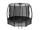 Батут для дітей Jumpi 374 см/12 футів Maxy Comfort Plus, чорний із внутрішньою сіткою, фото 2