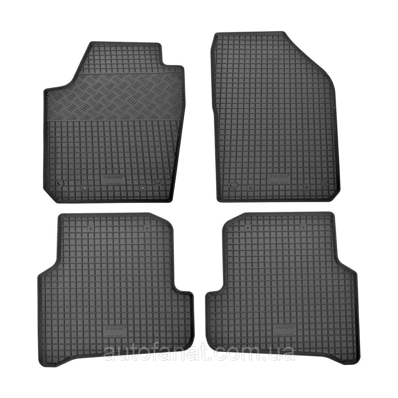 Килимки в салон VW Polo 2009-2017 / | SKODA Fabia 2014-2021 / SEAT Ibiza 2008-, гумові (4шт) Rigum (902730)