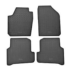 Килимки в салон VW Polo 2009-2017 / | SKODA Fabia 2014-2021 / SEAT Ibiza 2008-, гумові (4шт) Rigum (902730)