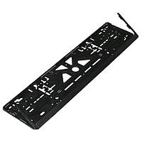 Рамка номера пластик черная в кульке