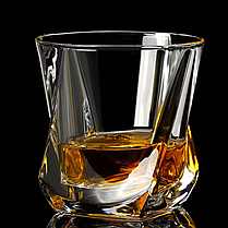 Набір склянок для віскі 310мл Стакани dof Набір 6 шт склянки Стакани рокс Квадратна склянка для віскі, фото 5