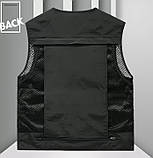 Чоловіча спортивна жилетка з карманами, фото 3