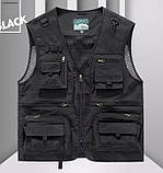 Чоловіча спортивна жилетка з карманами, фото 4