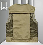 Чоловіча спортивна жилетка з карманами, фото 2