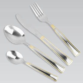 Столовий набір фражі 24 пр. Basic Maestro MR-1523G-24 - MegaLavka