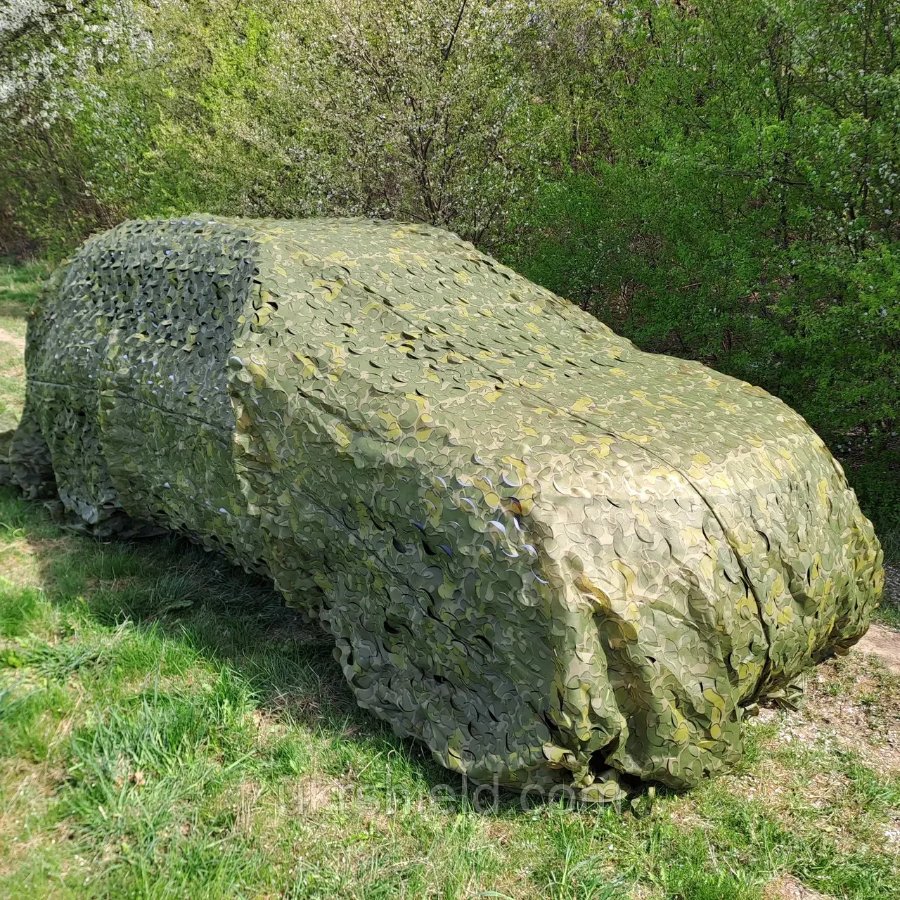 Маскувальна сітка 6×4 м для автомобіля та військової техніки | Зелена | Ukr shield, фото 1