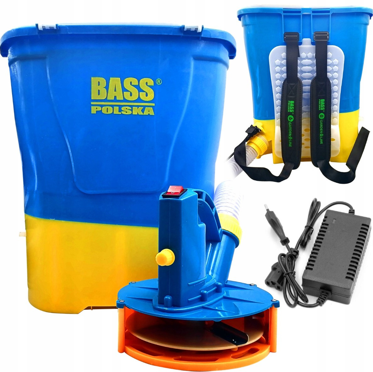 Акумуляторна сівалка-розкидач для насіння та добрив 20 л 10 м Bass Polska 8561