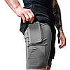 Компресійні шорти для RDX MMA T16 2-в-1 BLACK/GREY-XL, фото 4