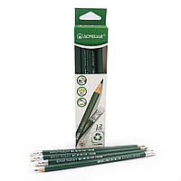 Набір екоолівців Woodfree Acmeliae HB 12шт., заточ. з гумкою 12шт/єтік