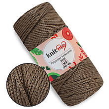 Шнур Knit Me Macrome Midi 4 мм, Коричневий No242