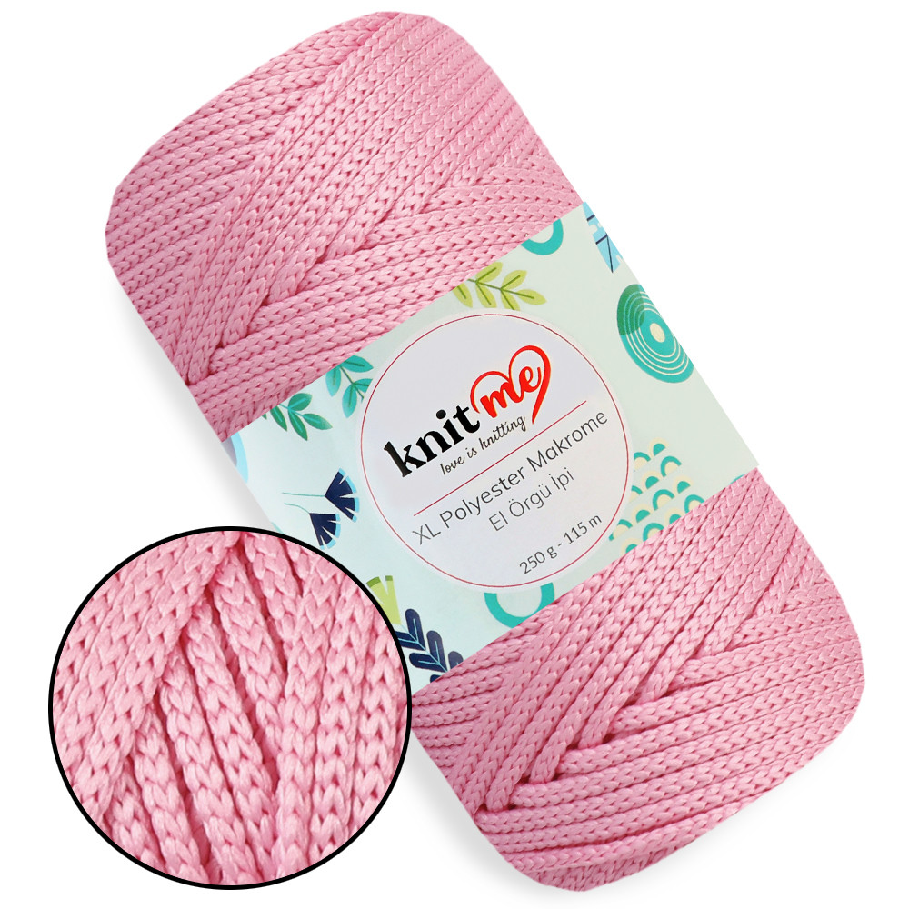 Шнур поліпропіленовий 4мм, Knit Me Macrame XL, Рожевий №1616