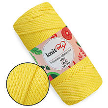 Шнур Knit Me Macrome Midi 4 мм, Жовтий глянець No238