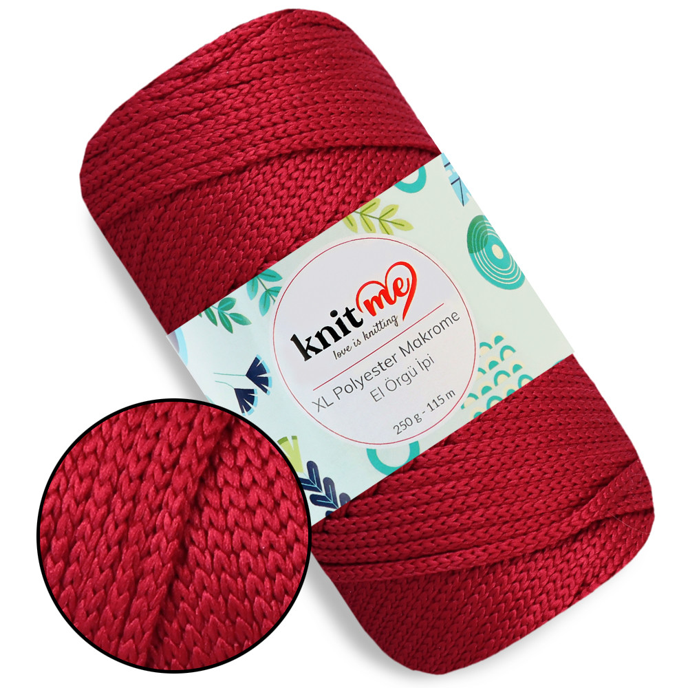 Шнур поліпропіленовий 4мм, Knit Me Macrame XL, Червоний №1620