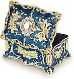 Ажурна скринька для прикрас (синя), фото 5