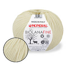 Mondial Bio Lana Fine, Молочний No340