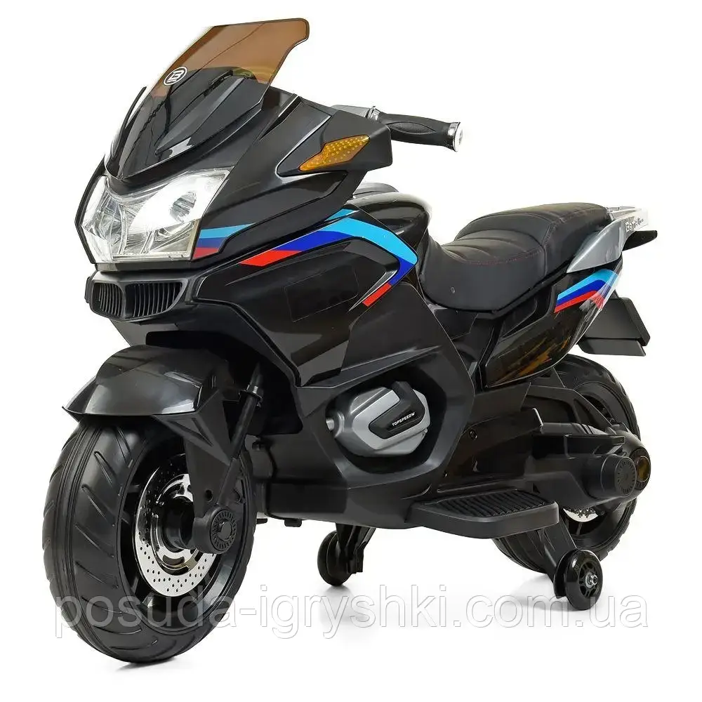 Дитячий електромотоцикл M 4272EL-2 2 мотора 45W, 1 акумулятор 12V9AH, MP3, TF-слот, USB вхід, колеса EVA, сидіння екошкіра, муз.