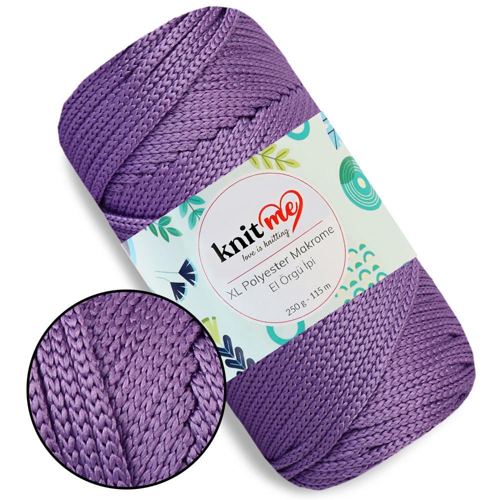 Шнур поліпропіленовий 4мм, Knit Me Macrame XL, Яскравий бузок №1625