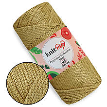 Шнур Knit Me Macrome Midi 4 мм, вінтажне золото No50