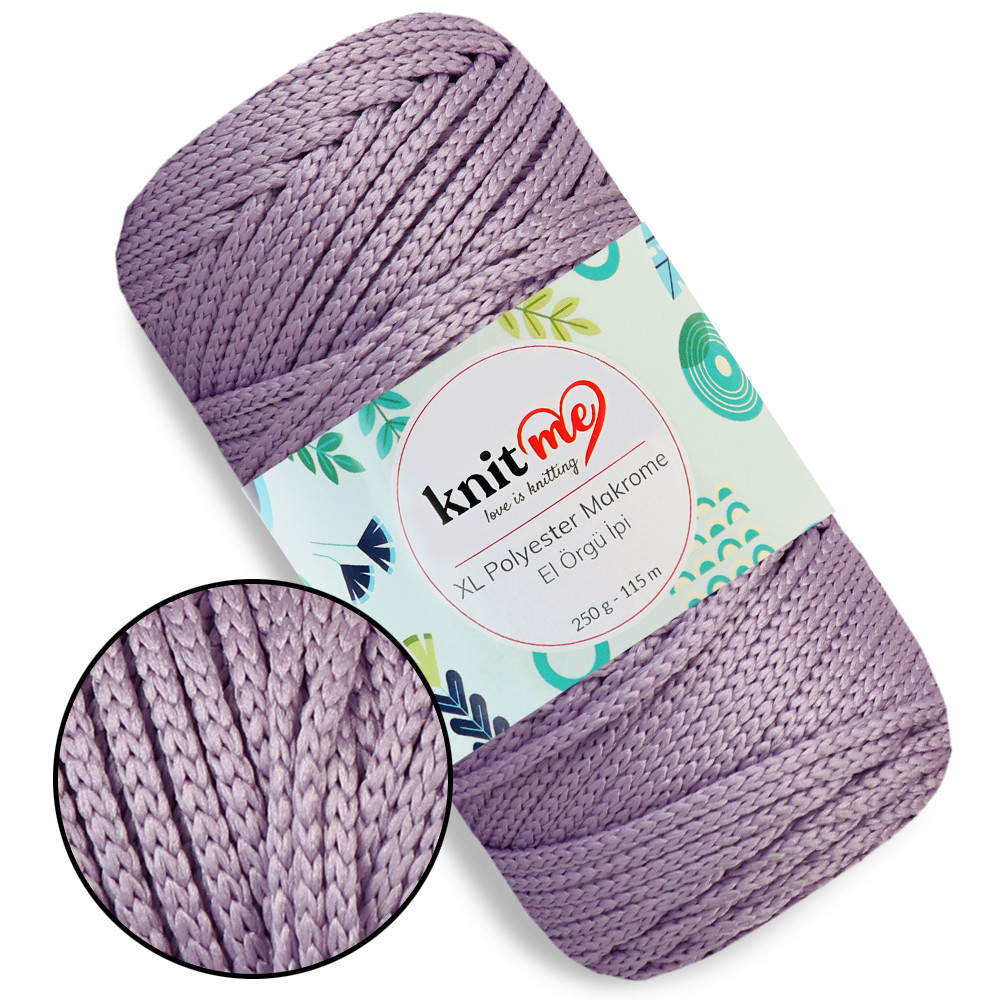 Шнур поліпропіленовий 4мм, Knit Me Macrame XL, Бузок №1623