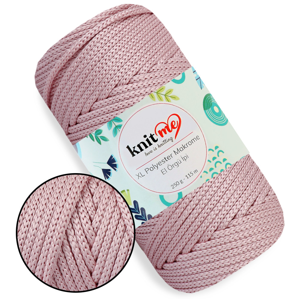 Шнур поліпропіленовий 4мм, Knit Me Macrame XL, Англійська троянда №1642
