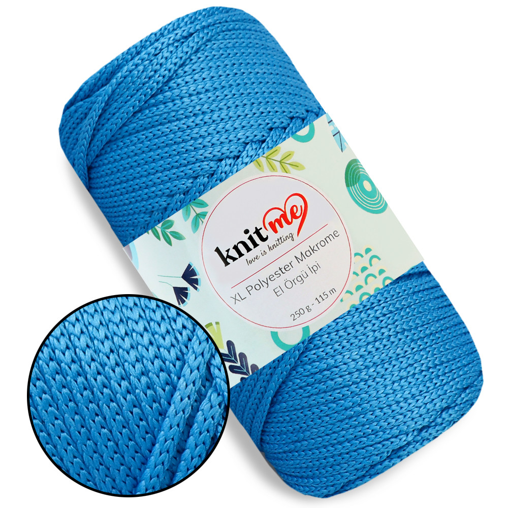 Шнур поліпропіленовий 4мм, Knit Me Macrame XL, Ультрамарин №1628