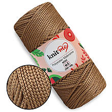 Шнур Knit Me Macrome Midi 4 мм, Світло-коричневий No178