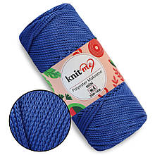 Шнур Knit Me Macrome Midi 4 мм, Синій No252