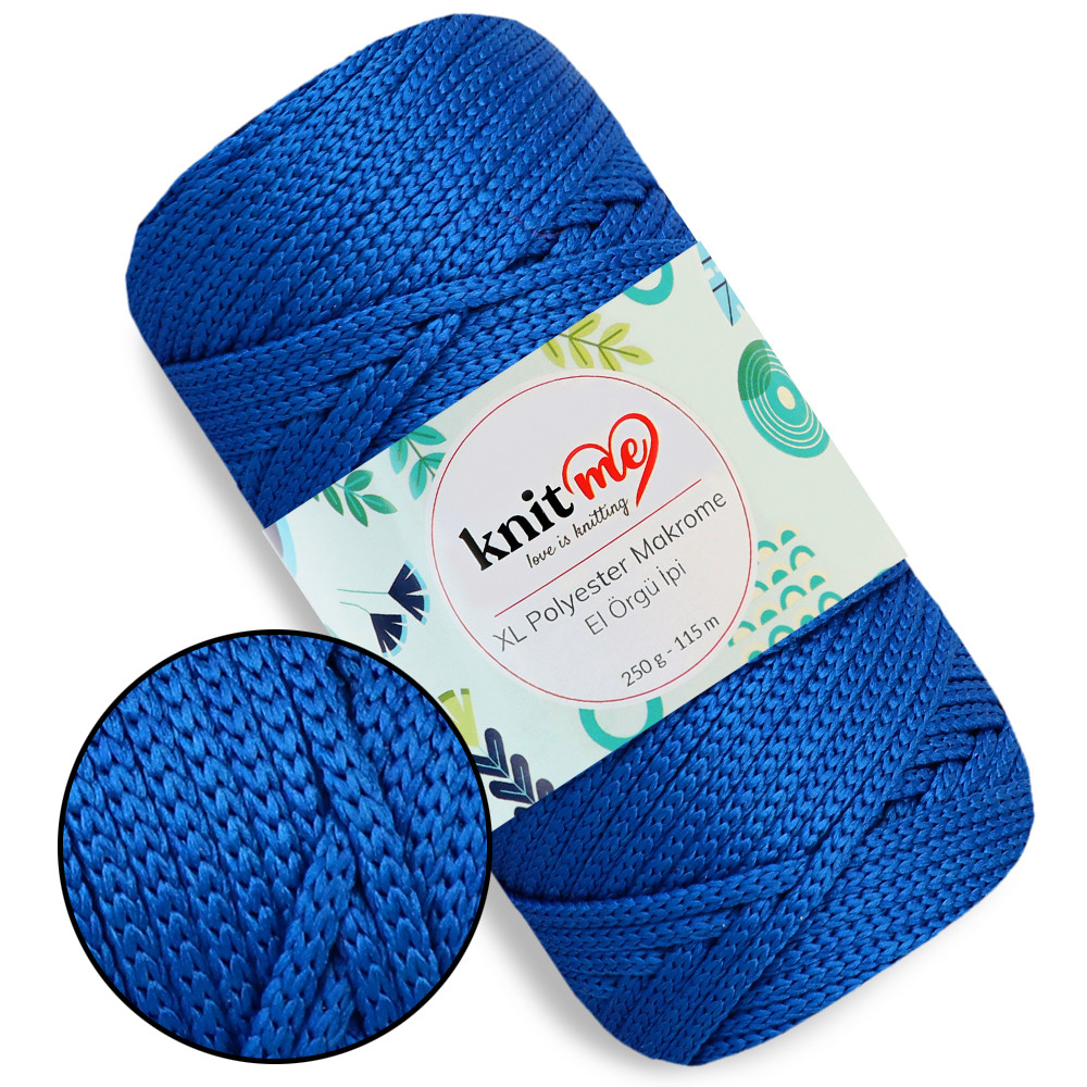 Шнур поліпропіленовий 4мм, Knit Me Macrame XL, Електрик №1629