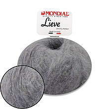 Mondial Lieve 90% Kid mohair, Сірий No514