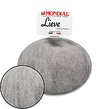 Mondial Lieve 90% Kid mohair, Світло-сірий No63