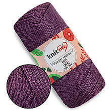 Шнур Knit Me Macrome Midi 4 мм, Фіолет No160