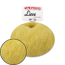 Mondial Lieve 90% Kid mohair, Жовтий No608