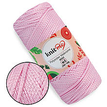 Шнур Knit Me Macrome Midi 4 мм, Рожевий No244