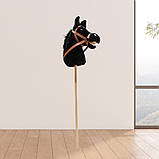 Конячка хобі хорс ворона 70 см, фото 3