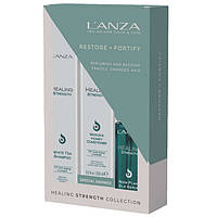 Набір для відновлення пошкодженого, сухого волосся L'anza Healing Strength Trio Kit 1 уп x 3 шт.